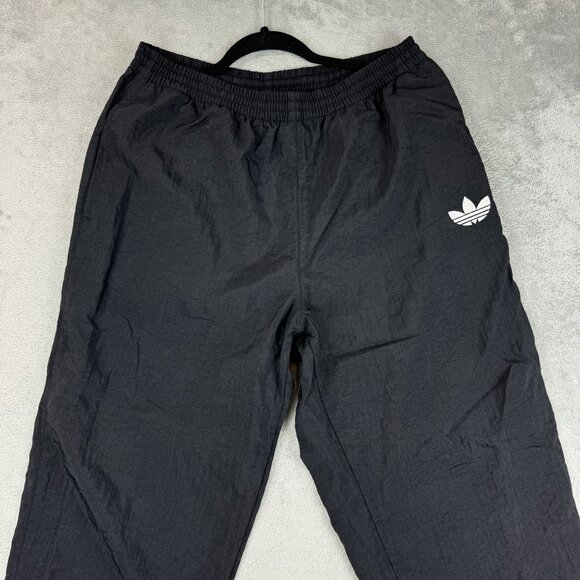 Vintage ADIDAS Originals Track Pants Mens Streetwear Athletic Workout Black Pant - Picture 2 of 7